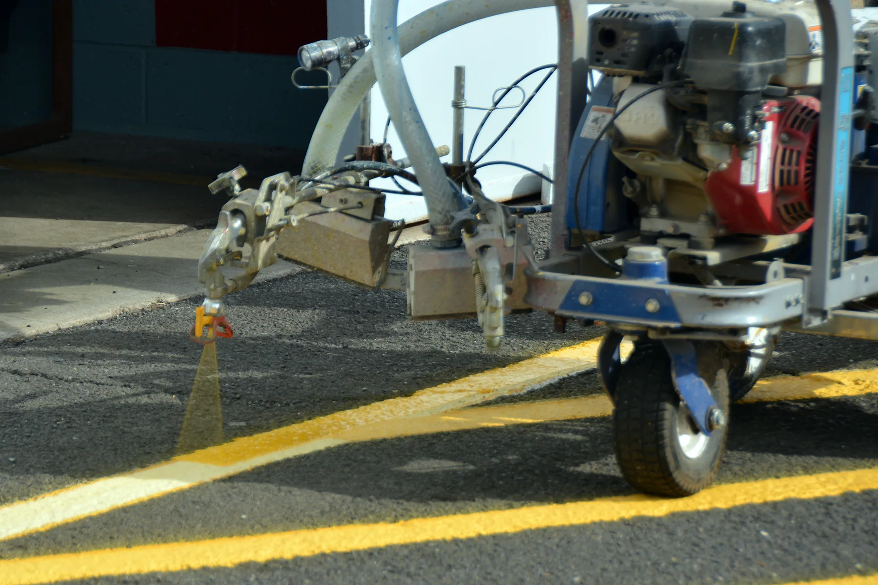 PEARL HARBOR-HICKAM, Hawaii (Oct. 17, 2016). Over 23 employees from Public Works Department Joint Base Pearl Harbor-Hickam's Project Execution Sections PRJ3512 and PRJ3514 attended practical training in groups of two from Oct. 11 - 18 learning to operate a riding paint striping machine. Two machines. Parking lot striping equipment brands compared for 2027