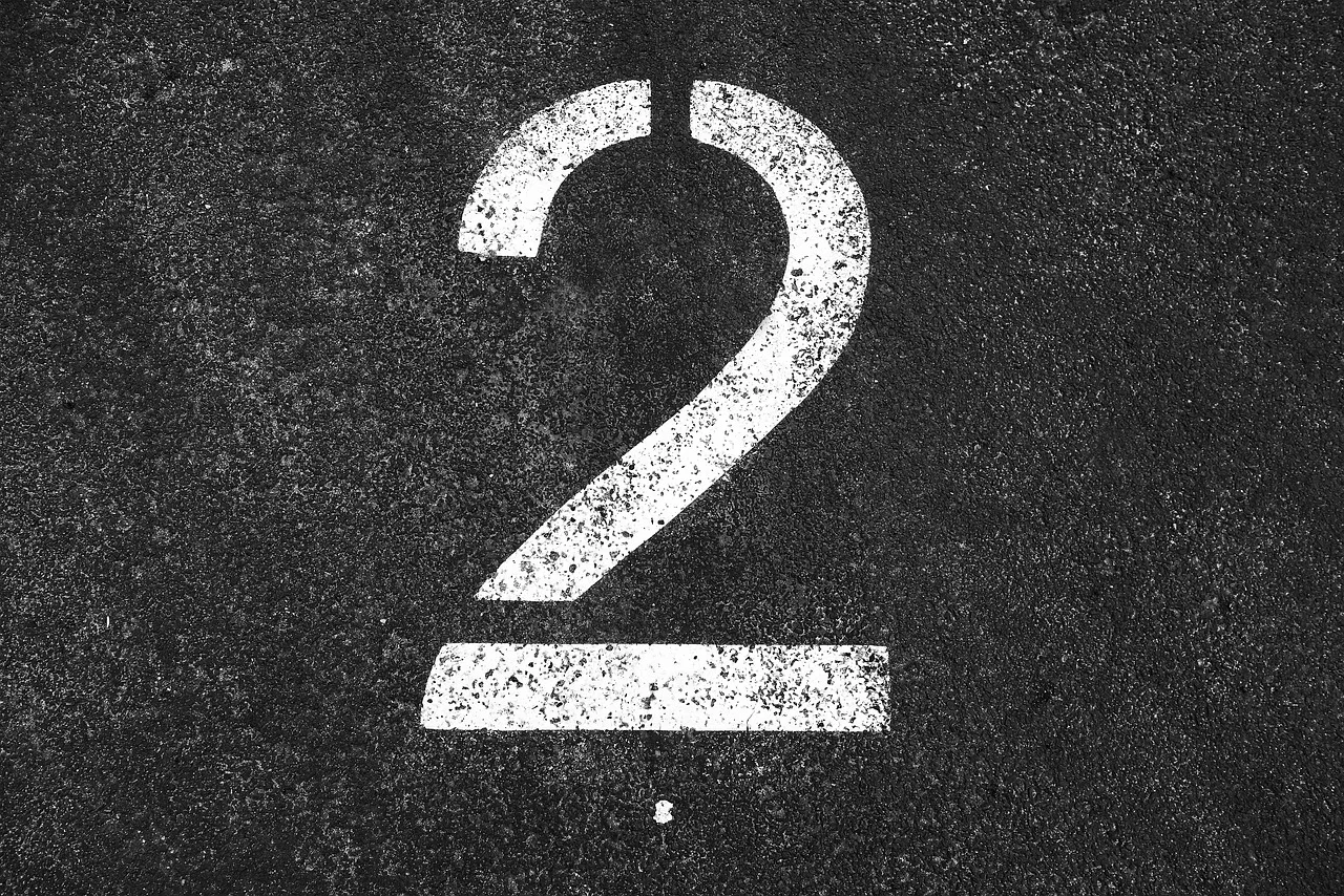 two, 2, number two, number, numeral, digit, symbol, white number two, tarmac, parking lot, parking section, indication, gray digital, gray park, gray numbers, two, two, number two, number two, number two, number two, number two, number, tarmac. Getting striping contractors right the first time