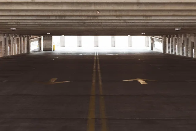 parking, parking deck, parking lot, street, streets, brown street, parking lot, parking lot, parking lot, parking lot, parking lot. ADA parking lot striping requirements: blue lines, hatching, and stall width