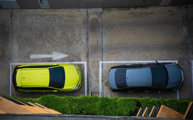 park, parking spot, traffic, car wallpapers, vehicles, city, parking spaces, car industry, parking space, parking lot, automobile, vehicle, yellow, car, model. Referrals for a parking lot striping business: how owners get more of them