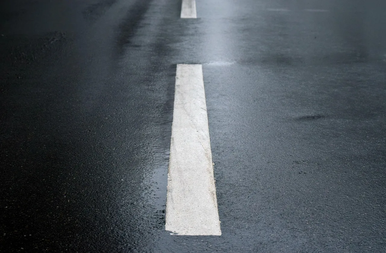 asphalt, road, pavement, darkness, wet, central stripe, tar, path, travel, tar, tar, tar, tar, tar. IRS Schedule C for striping owners, mileage and equipment depreciation