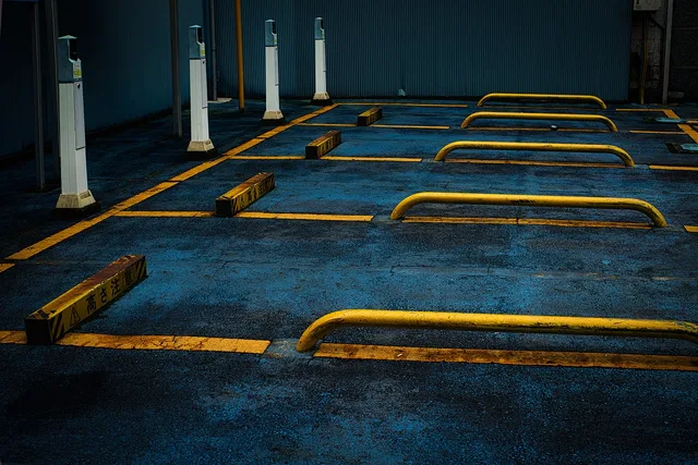 parking, garage, park, yellow line, tokyo. What does parking lot line removal cost per linear foot in Ontario?