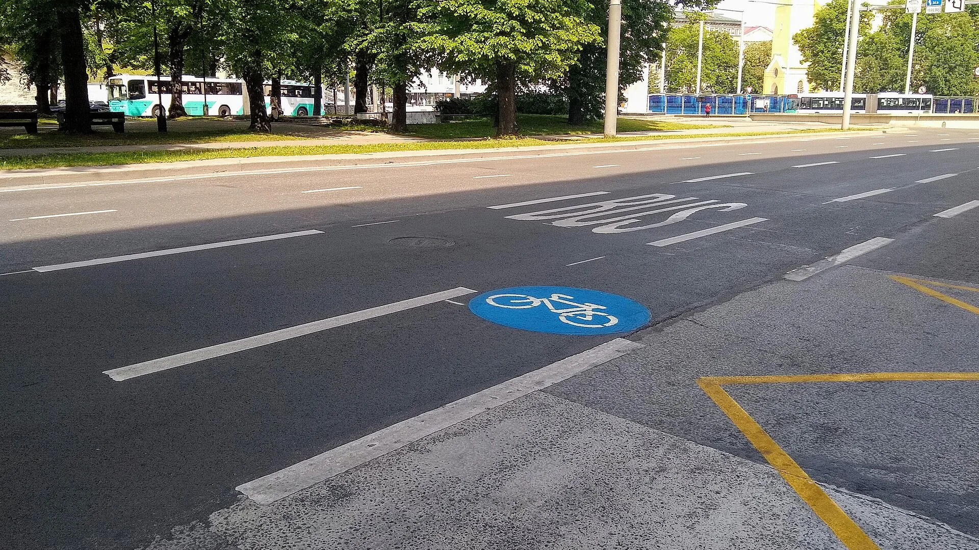 Kaarli puiestee in Tallinn , Estonia. Parking Lot Striping Profit Margin: What to Track